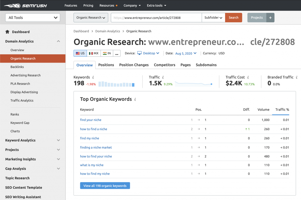 seo keyword research tool